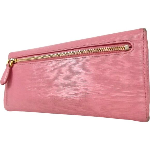 032190AR (K2) Prada Wallet Long Pink Leather - Picture 3 of 16